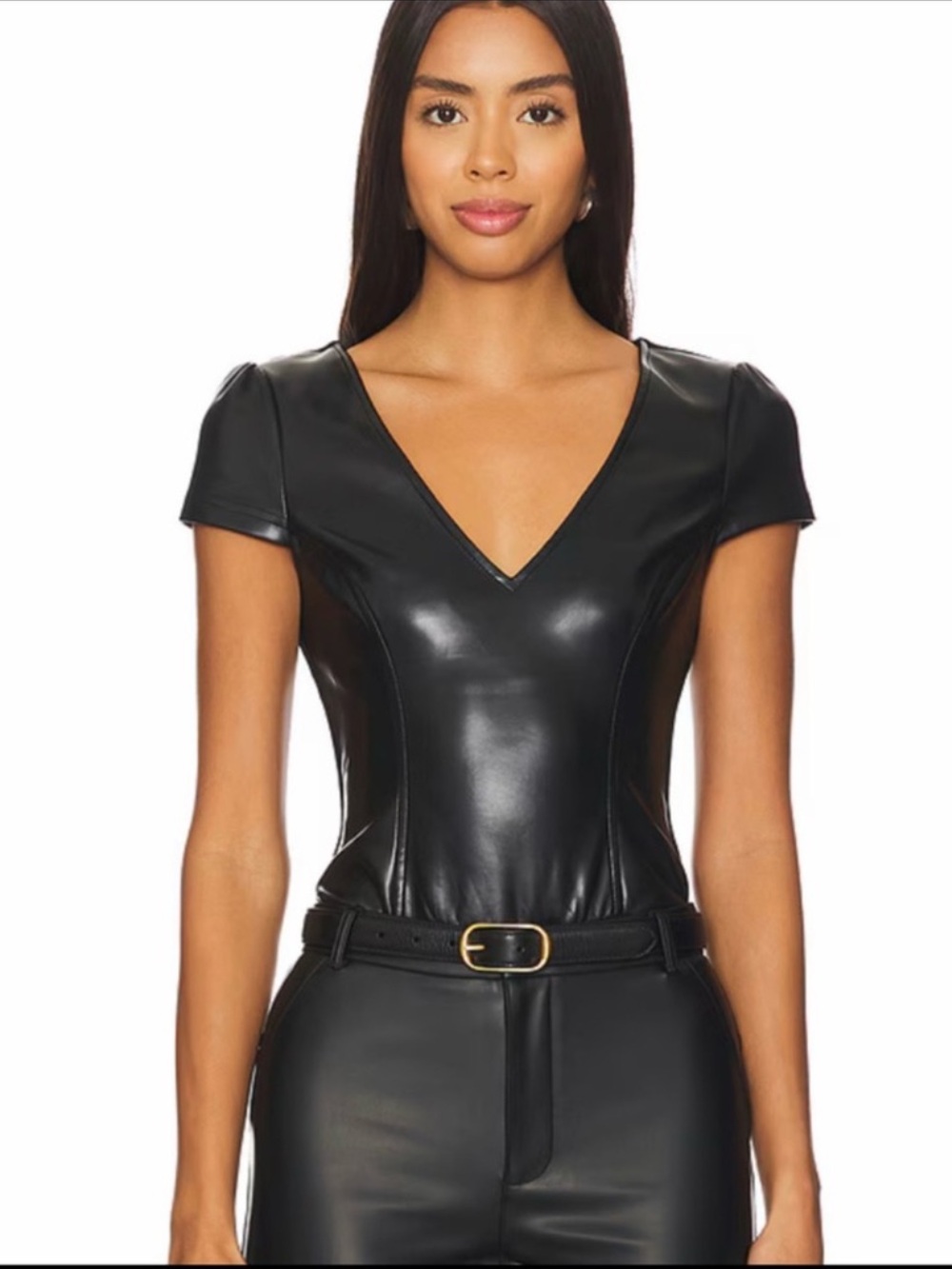 NWT Heartloom The Kenny Vegan Leather Bodysuit